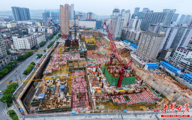 長沙國際金融中心主要施工部位轉入地上施工階段