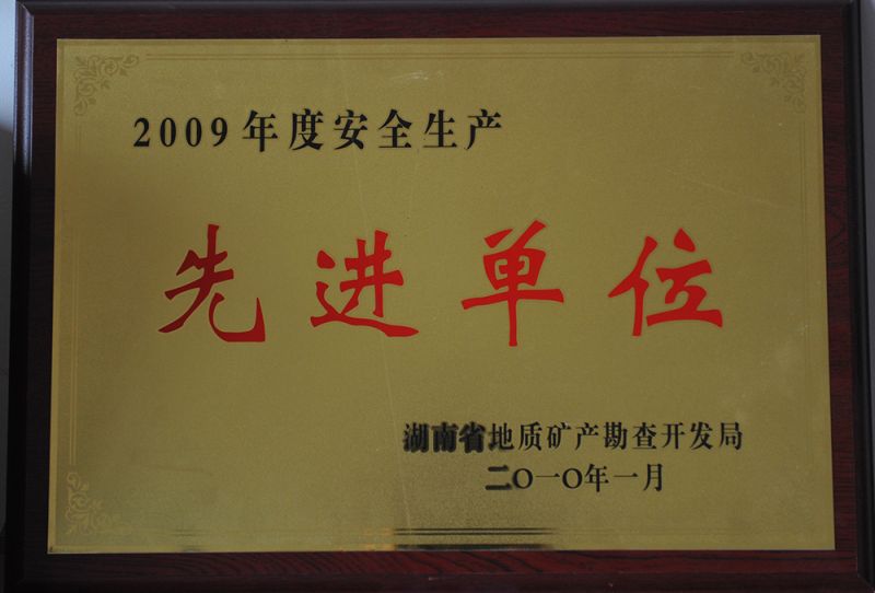 2009年度先進(jìn)單位